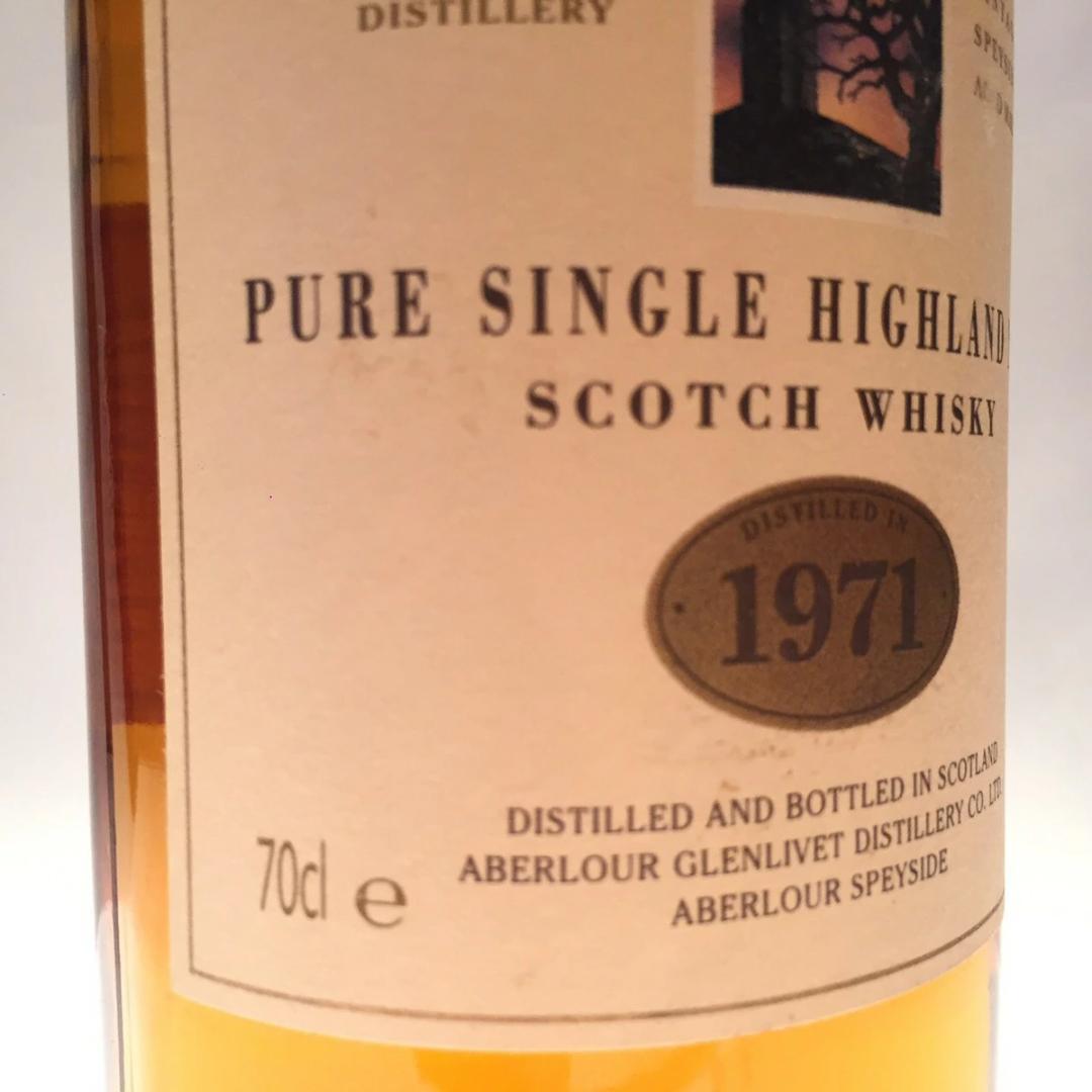 オールドボトル アベラワー1971 スコッチウイスキー 木箱入り 700ml