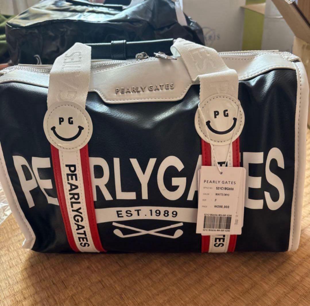 PEARLY GATES キャディバッグ ネイビー/ホワイト