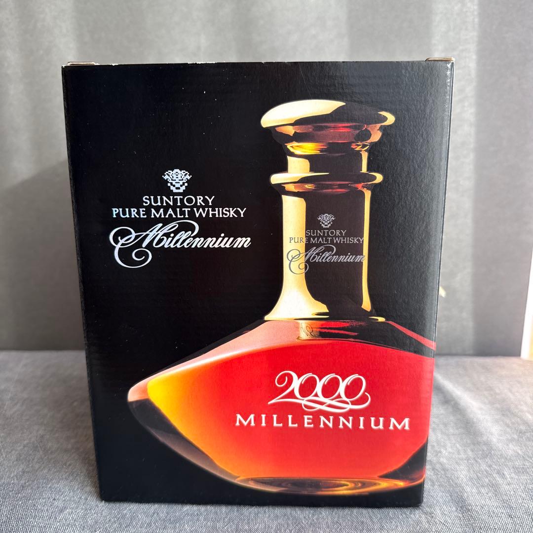 サントリー ピュアモルトウイスキー ミレニアム 200 0記念ボトル