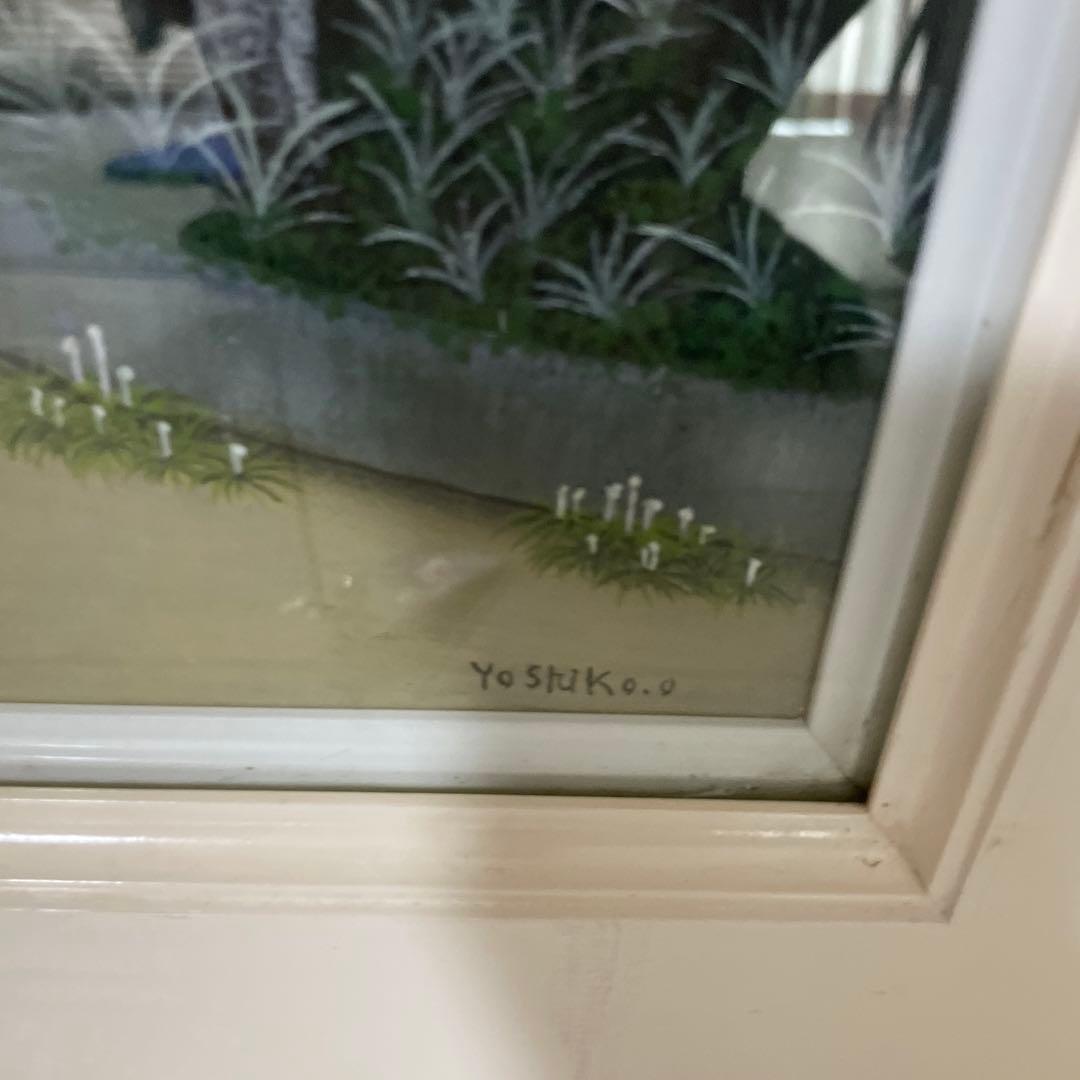 みどり色が綺麗な風景画