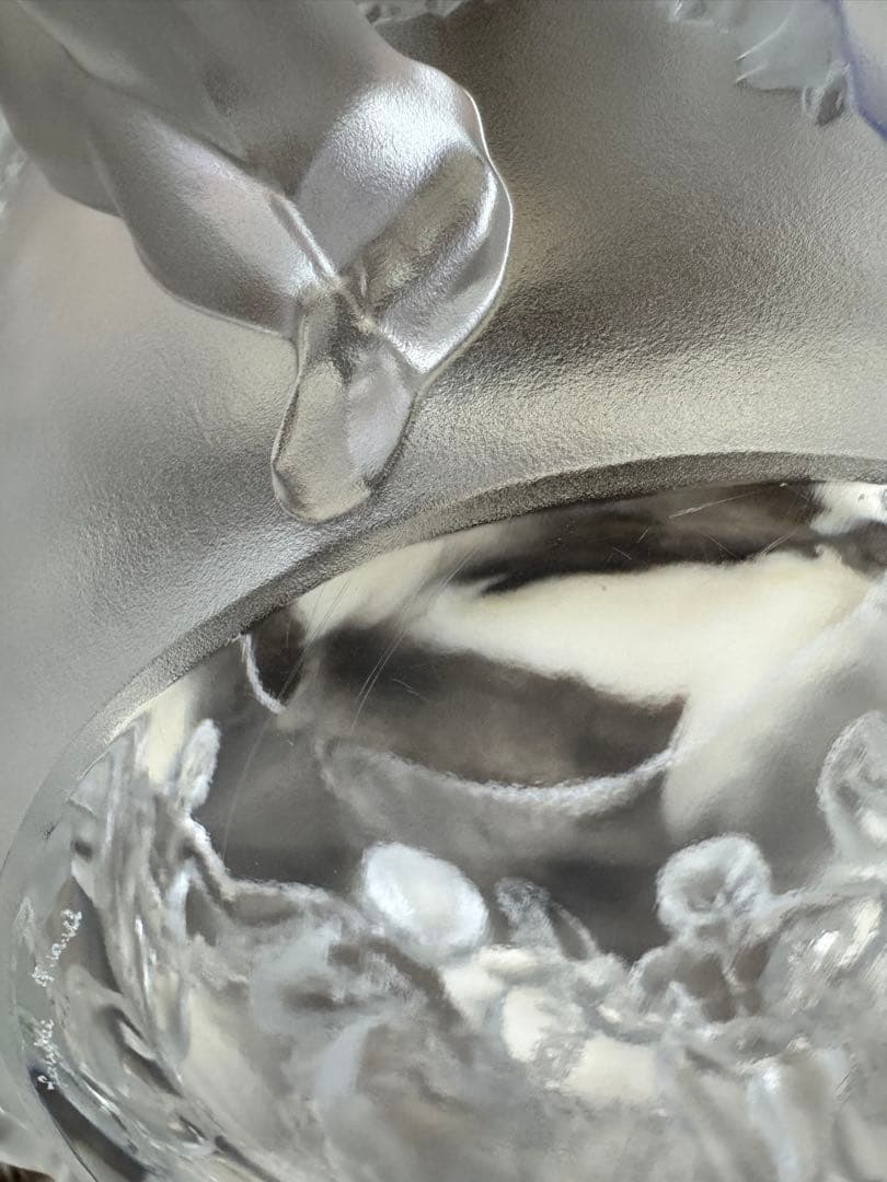 幅31.5cm LALIQUE ラリック　リュクサンブールベース 花瓶