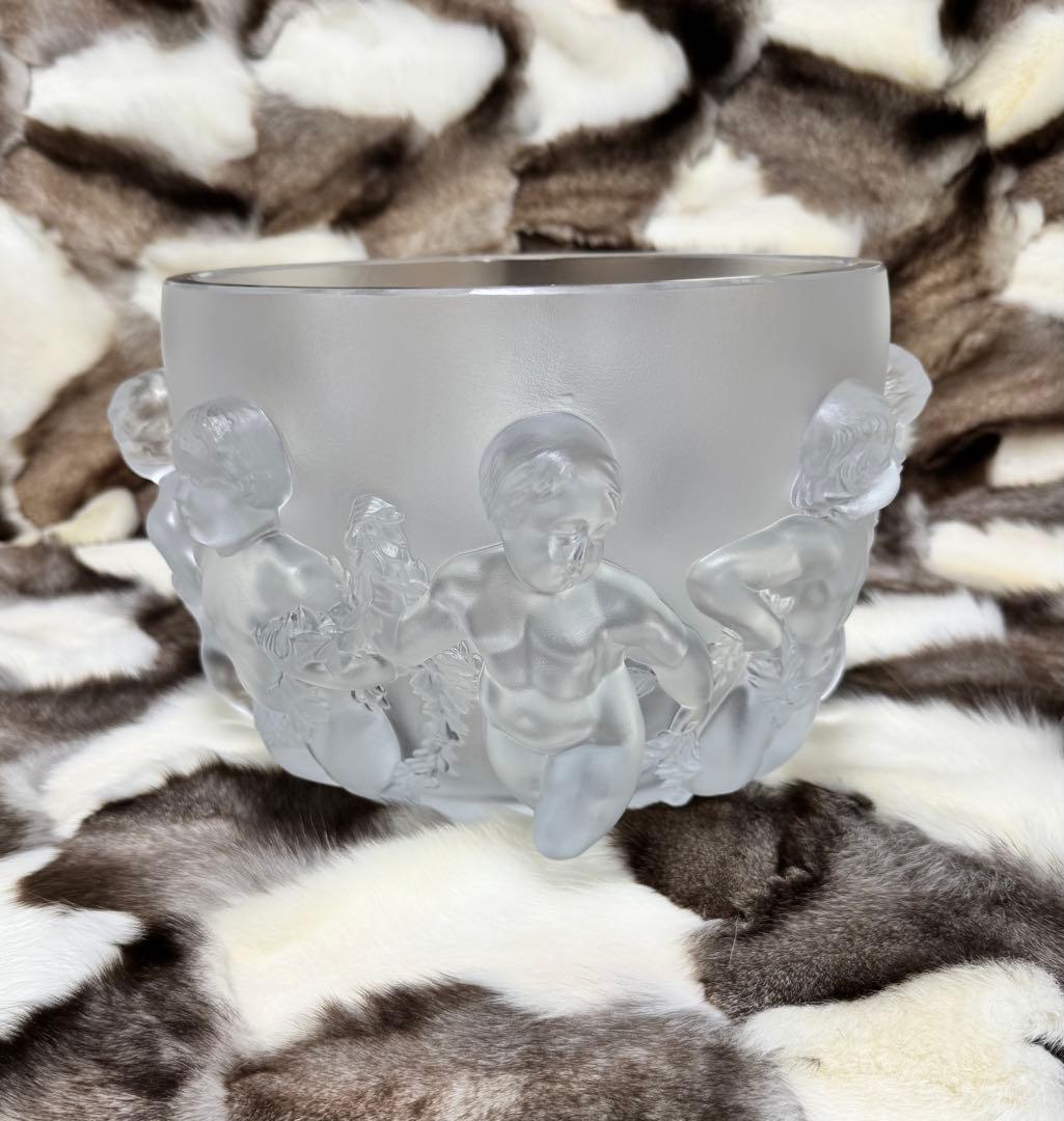 幅31.5cm LALIQUE ラリック　リュクサンブールベース 花瓶