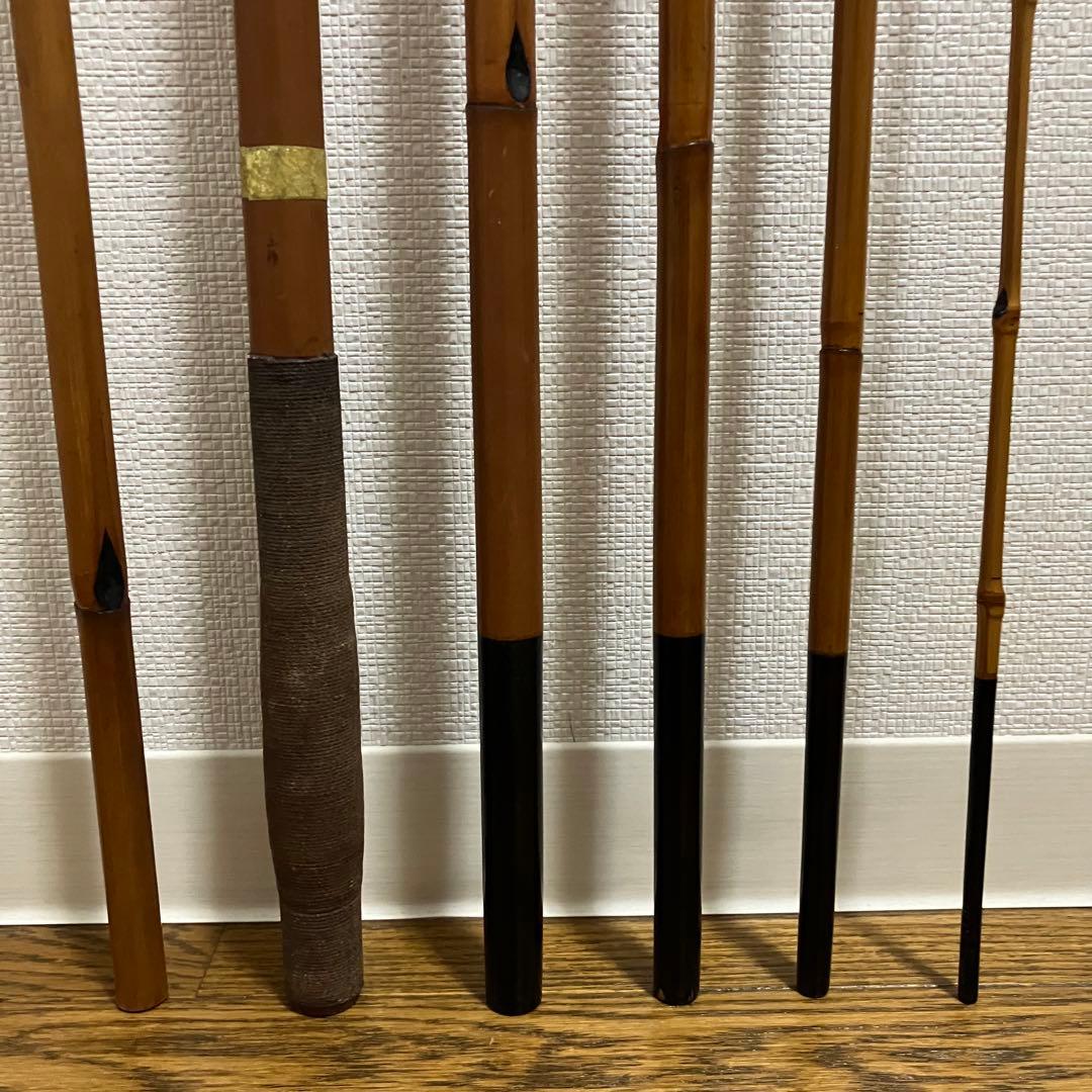 ヤマメ　渓流竿　いなり町　東作　江戸和竿　15.4尺　5本継　金ラベル