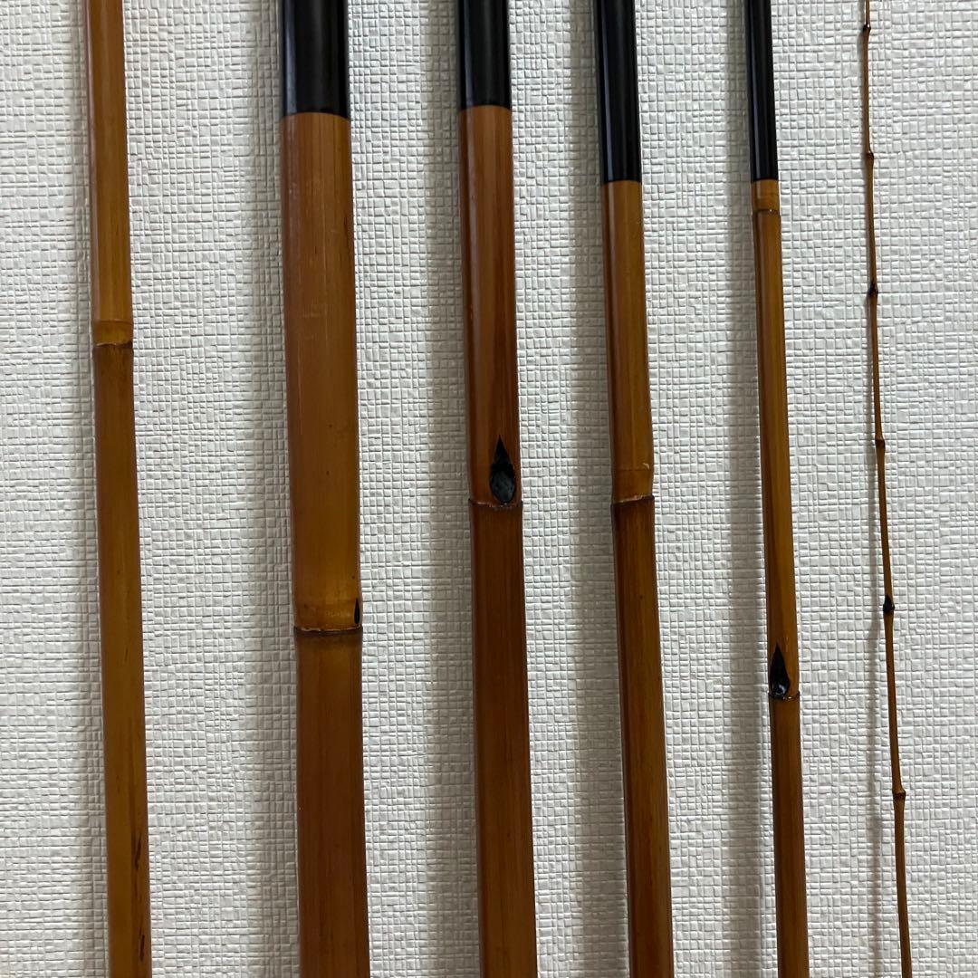 ヤマメ　渓流竿　いなり町　東作　江戸和竿　15.4尺　5本継　金ラベル