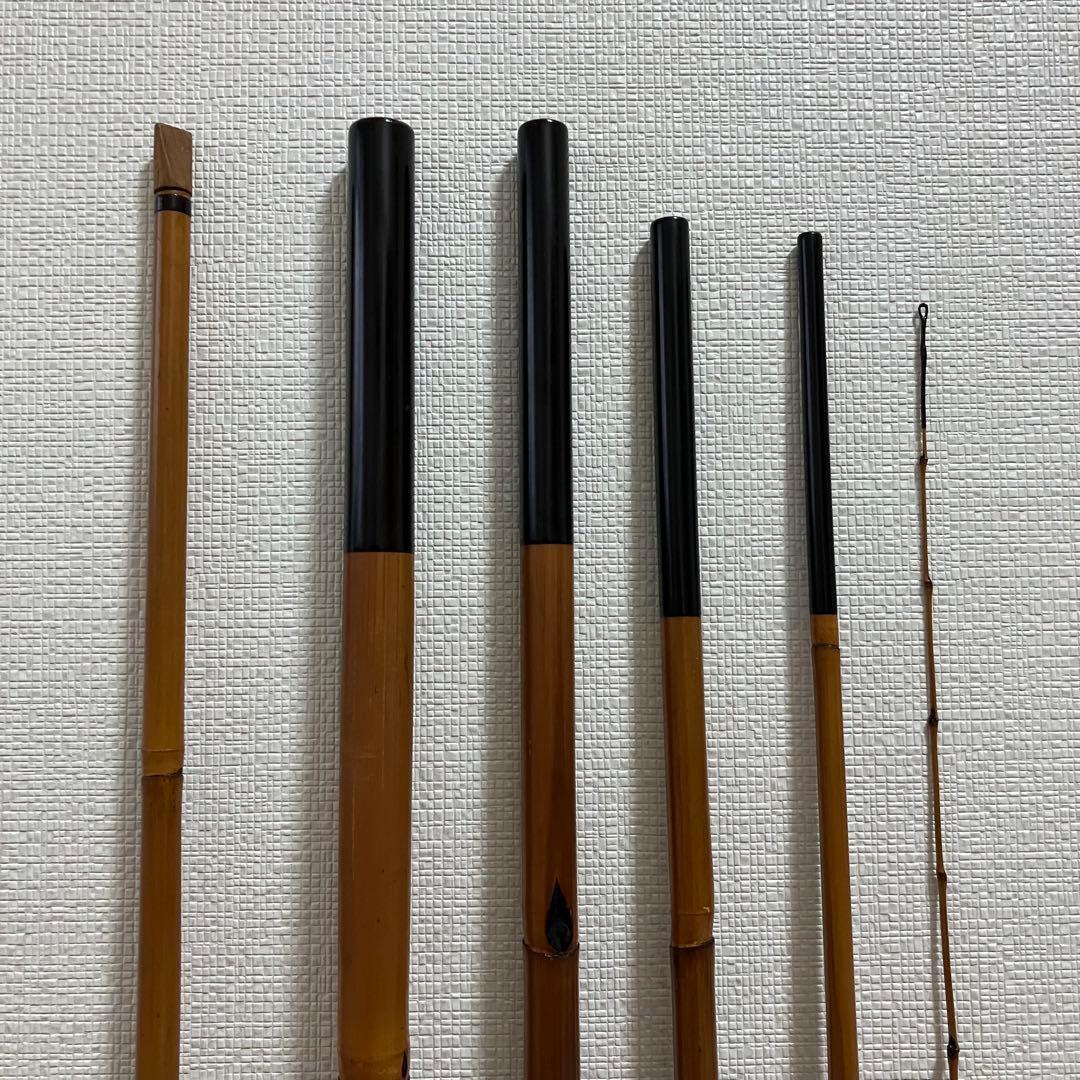 ヤマメ　渓流竿　いなり町　東作　江戸和竿　15.4尺　5本継　金ラベル