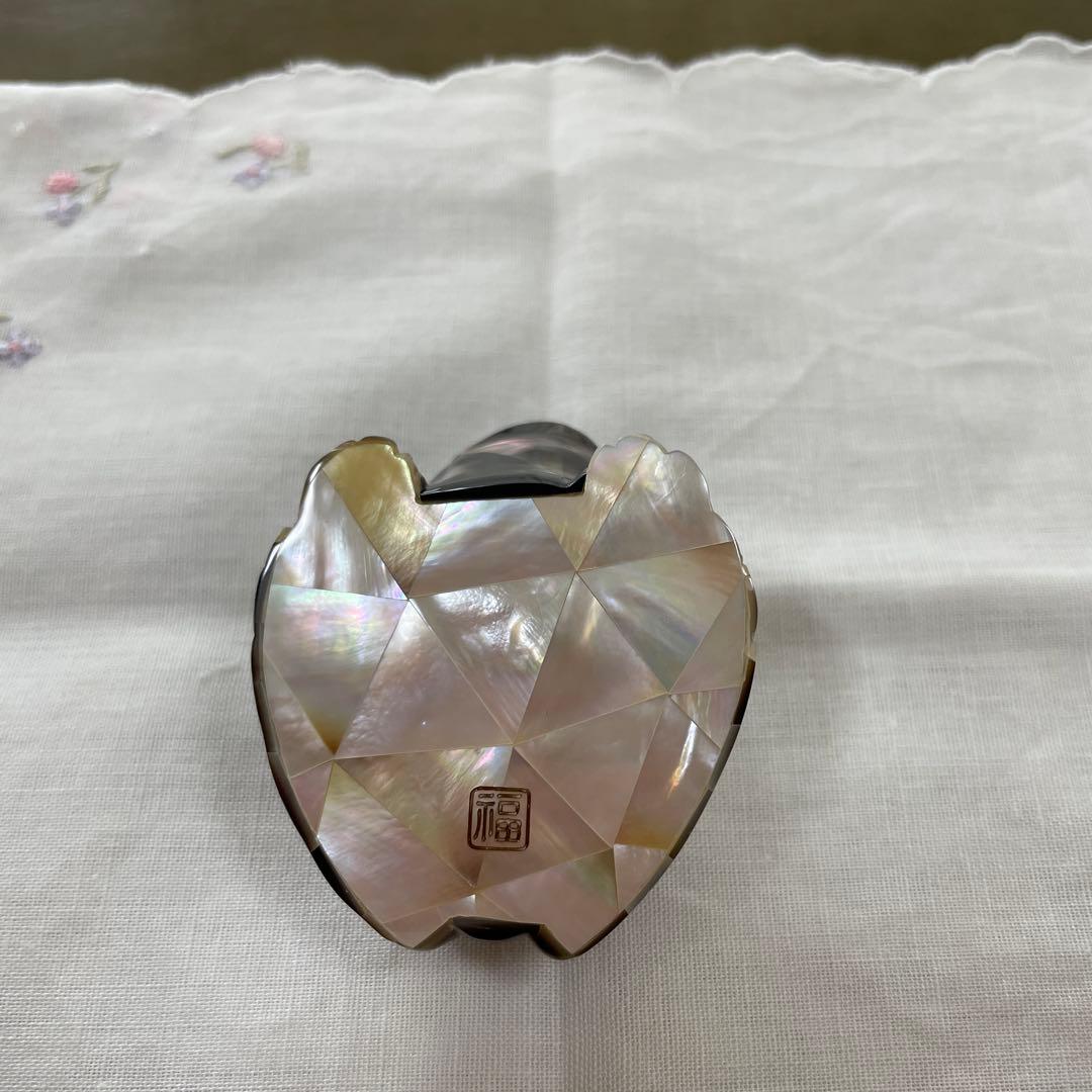 黒蝶貝カエルの装飾品　縁起ものセット