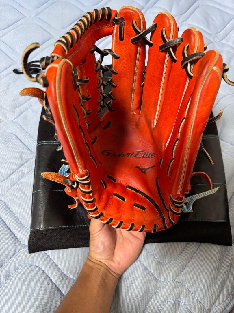 Mizuno Global Elite 軟式外野手用　ダイバーシティブルー