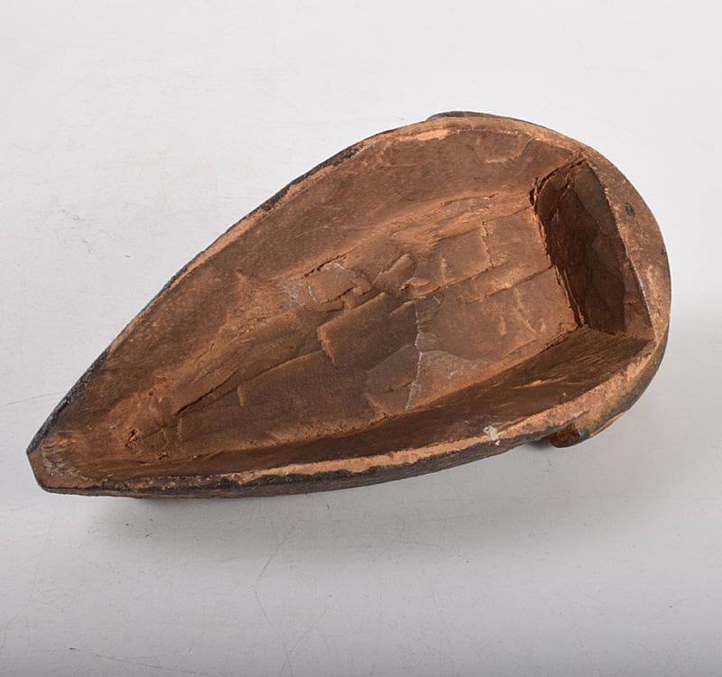 古い木彫面　バリ島　インドネシア　アフリカン　時代箱　M　R5007