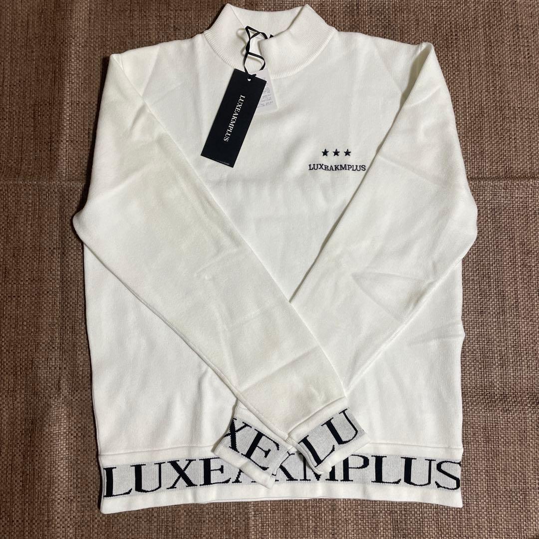 ゴルフ　ニット　セーター　白　XL