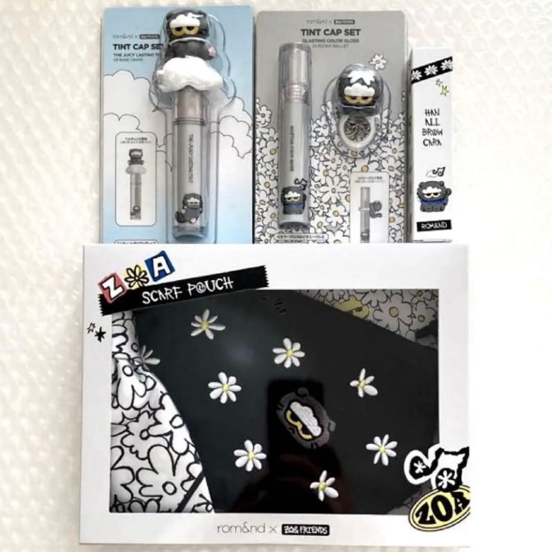 Rom&nd ZO&FRIENDS ゾア　ZOA スカーフ ポーチ　ティント