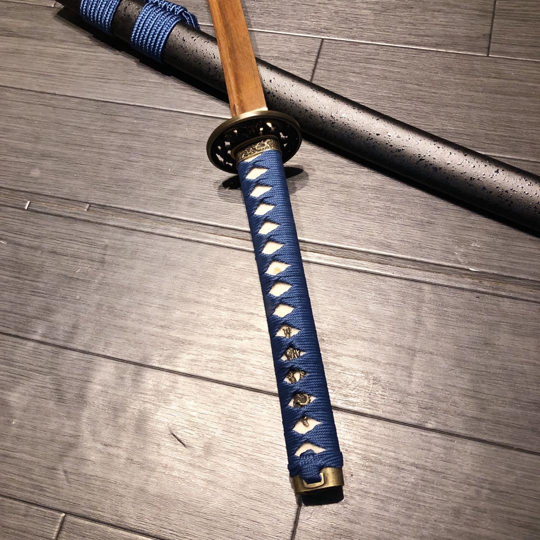 希少品　高級模造刀　ローズウッド　木刀　鞘付き木刀　拵え　高級居合刀　刀剣武具