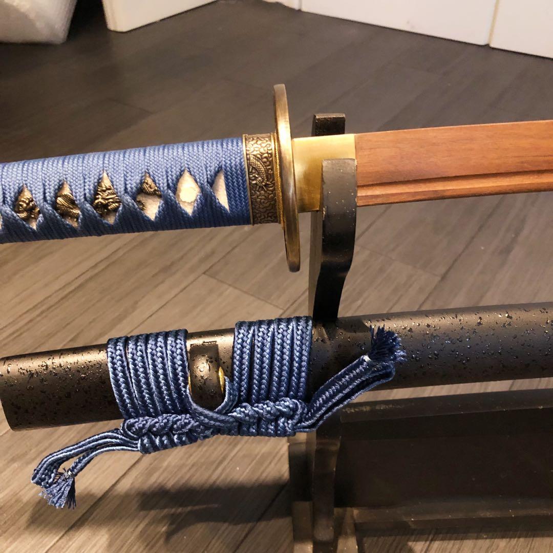 希少品　高級模造刀　ローズウッド　木刀　鞘付き木刀　拵え　高級居合刀　刀剣武具