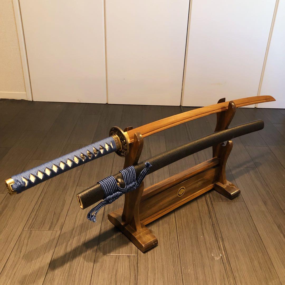 希少品　高級模造刀　ローズウッド　木刀　鞘付き木刀　拵え　高級居合刀　刀剣武具