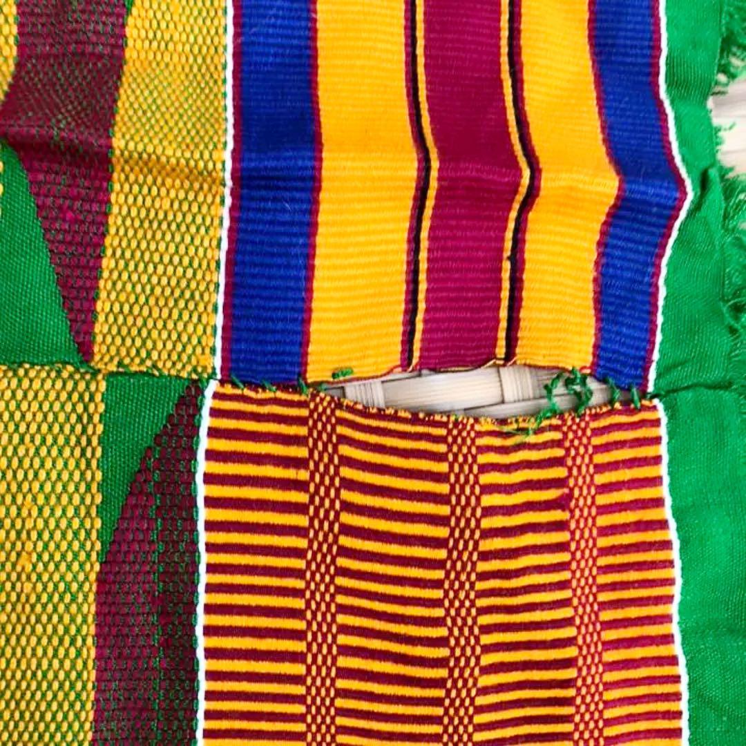 アフリカンアート　アンティーク　布地　☆美術的価値あり！