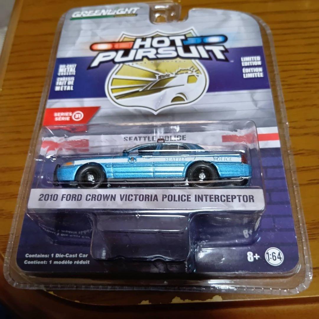 【5台セット】グリーンライト　ホットパシュート パトロールカー　1/64