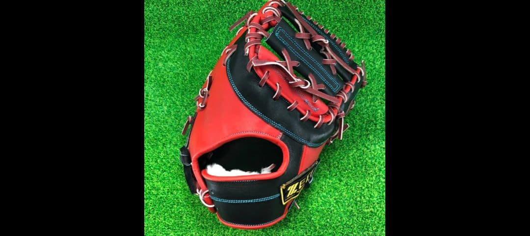 オーダーグラブ！ZETT 硬式グローブ 赤黒
