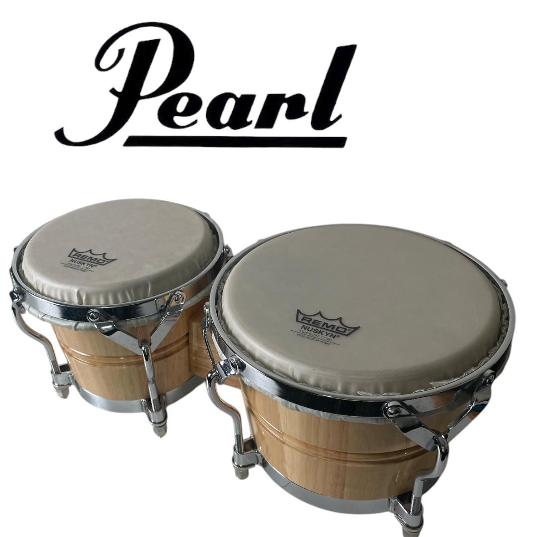 美品 Pearl　ホワイトウッド　ボンゴ　BG-209WR