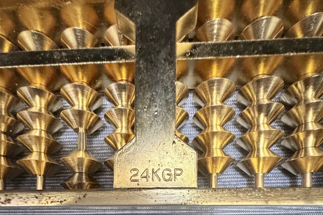 【極美品】西宮神社 招福そろばん 24KGP 金メッキ 商売繁盛 縁起物 桐箱付