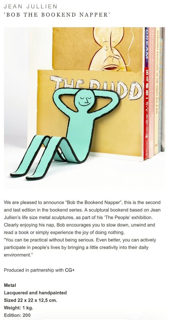 その他 Jean Jullien / Bob the Bookend Napper