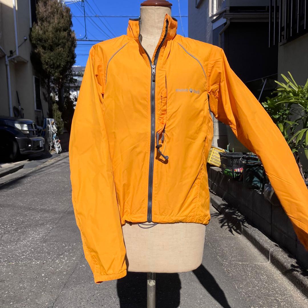 モンベル ライトシェル サイクルジャケット サイズS　パンプキン　新品