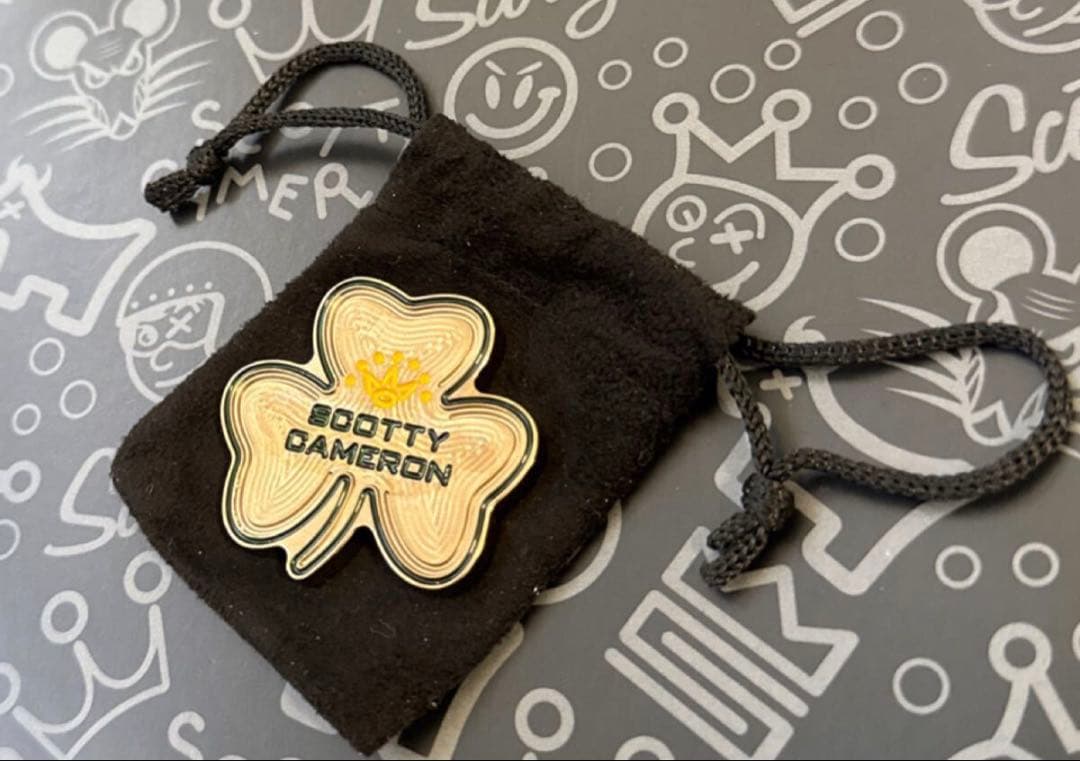 Scotty Cameron★ラッキークローバーメタル製ボールマーカーブロンズ色