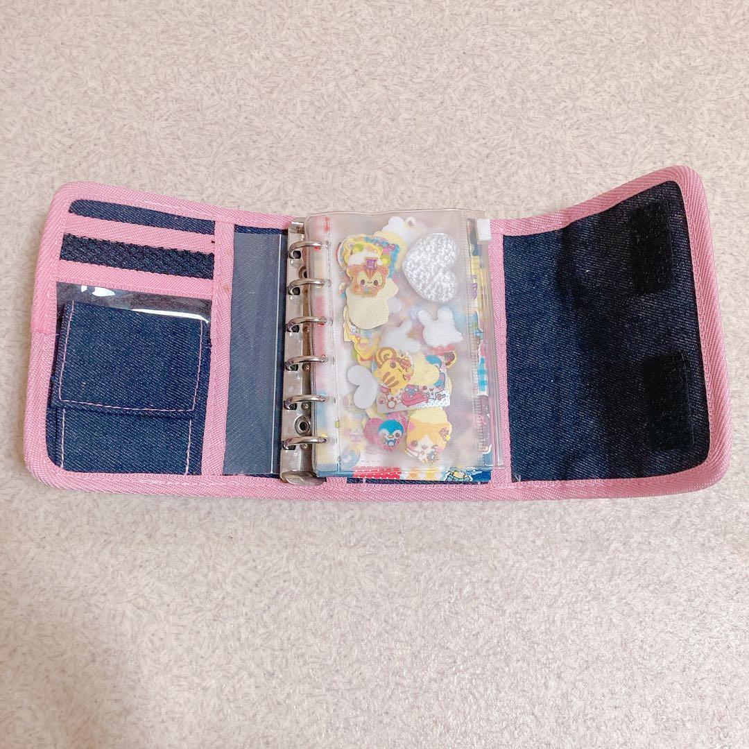 【平成レア】シール帳 シールつき 平成レトロ　平成女児　デニム チェーン　うさぎ