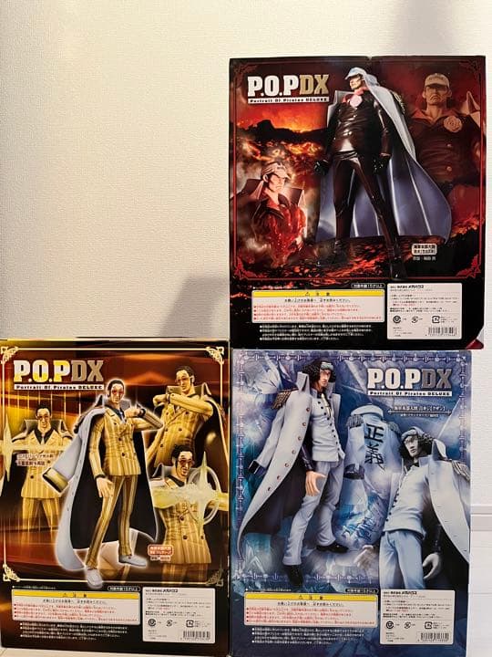 【新品,未開封】ワンピースPOP DX 海軍3大将セット　赤犬,青キジ,黄猿