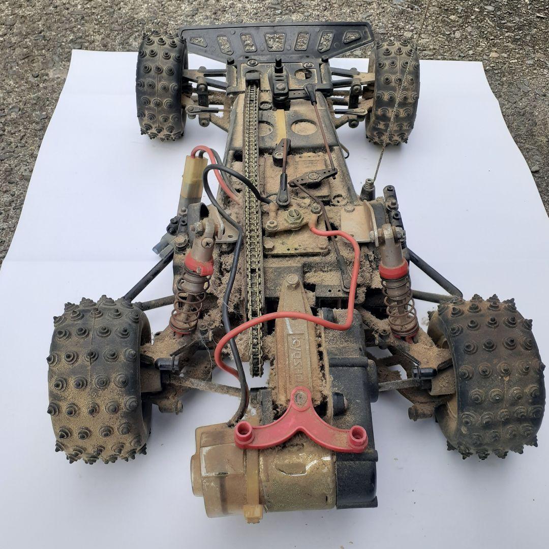 京商RC、4WD当時品、車名は、分かりません。ジャンク品