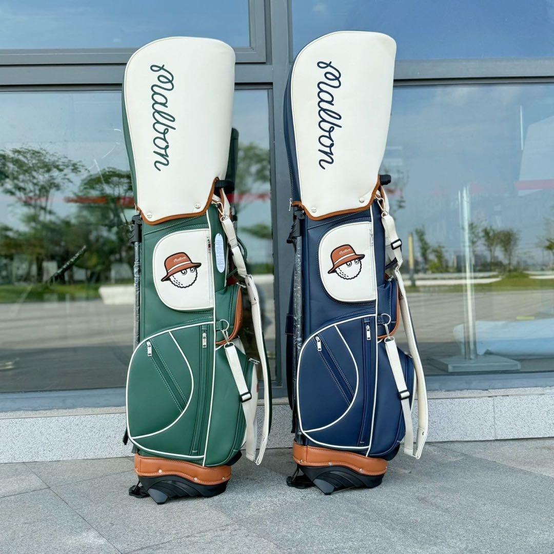 Malbon マルボンゴルフ キャディバッグ ボールバッグ スタンド式 グリーン