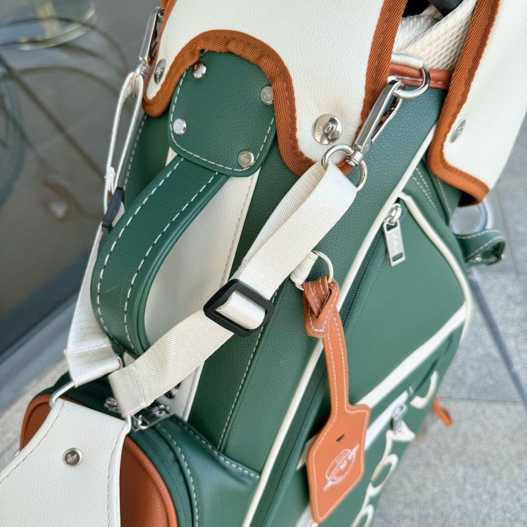 Malbon マルボンゴルフ キャディバッグ ボールバッグ スタンド式 グリーン