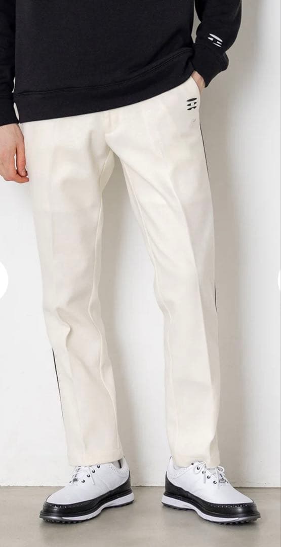 新品★FIDES GOLF フィデス★ウール サイドライン パンツ L ゴルフ