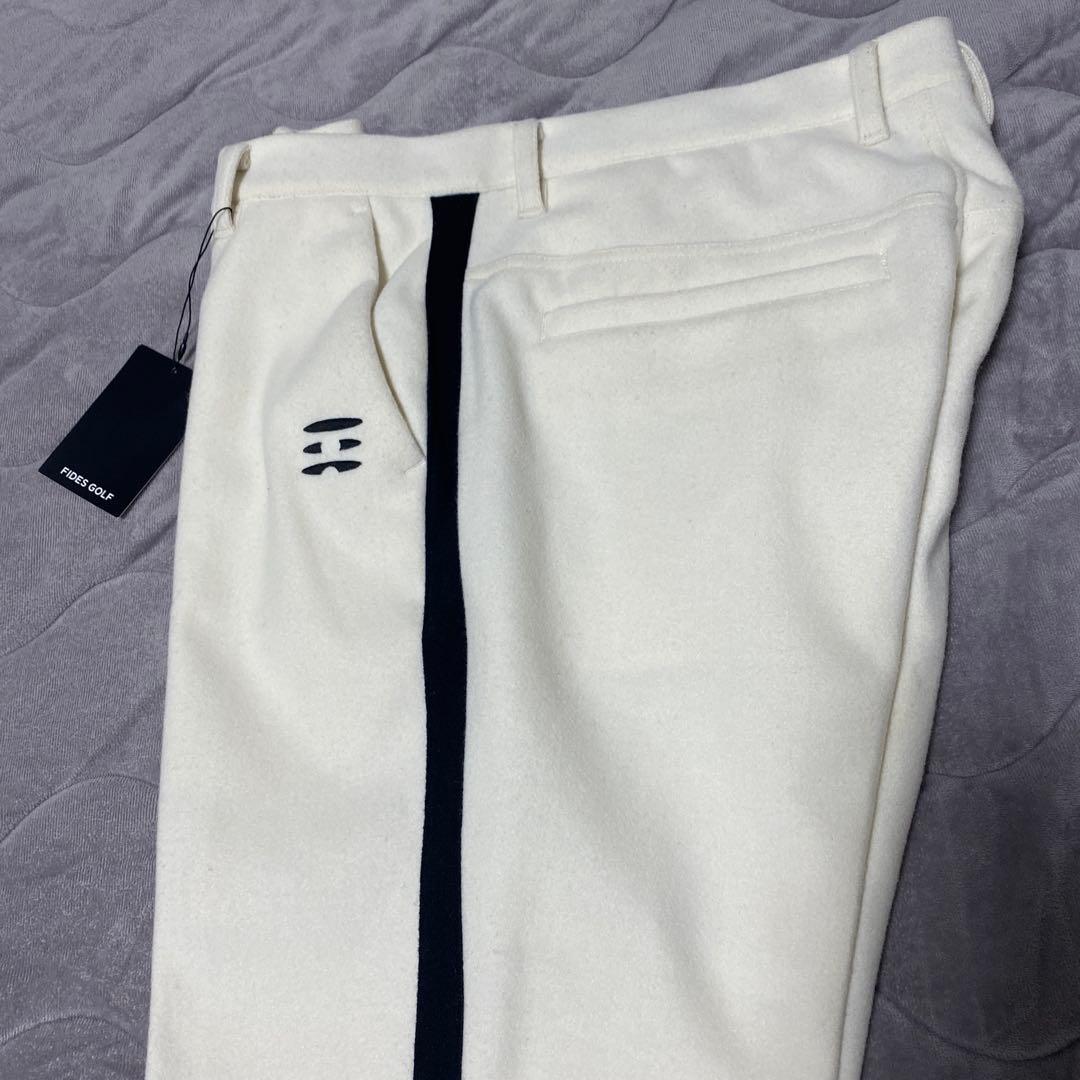 新品★FIDES GOLF フィデス★ウール サイドライン パンツ L ゴルフ