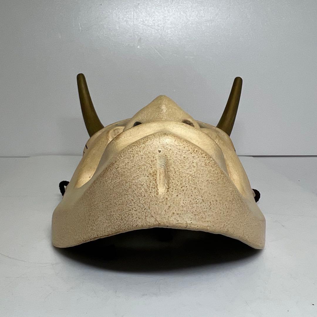 木彫り　般若　能面　h約25.5cm 東K7-1217③