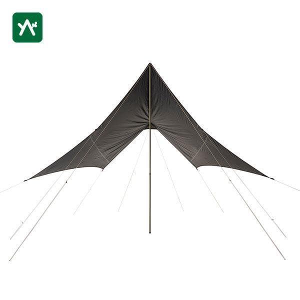 【エコメルカリ便限定】ロゴス TC ブリッジソーラーヘキサタープ　多数のポール付