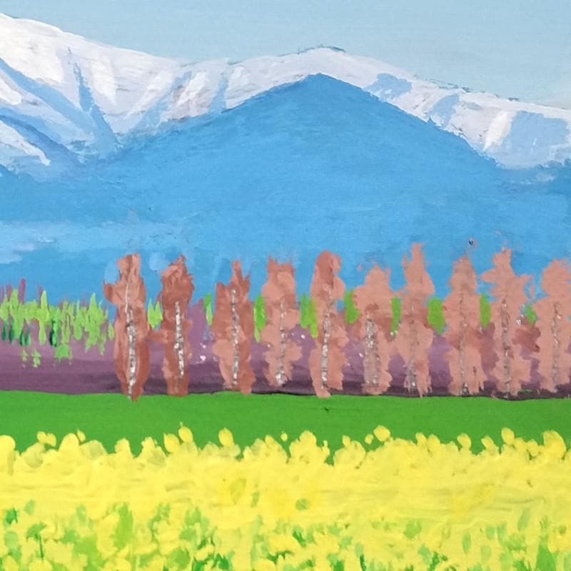 ☆伊藤正一☆「 菜の花畑 」アクリル画　サイズSM　新品！