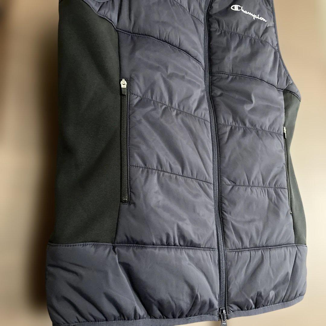 【新品】Championメンズゴルフベスト ダウンベスト ネイビー ロゴMサイズ