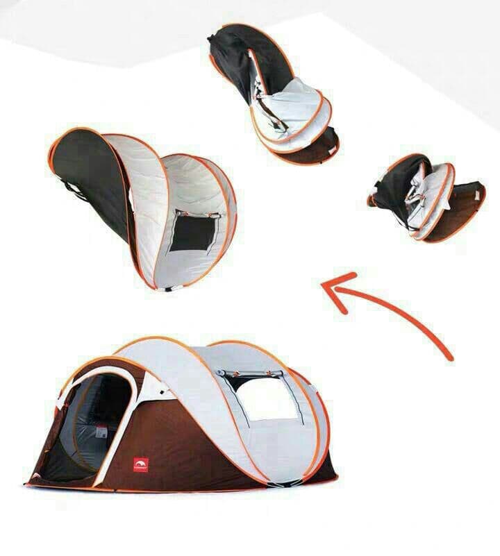 通気性良い簡単設営ワンタッチテント キャンプ アウトドア用品ファミリー5-8人