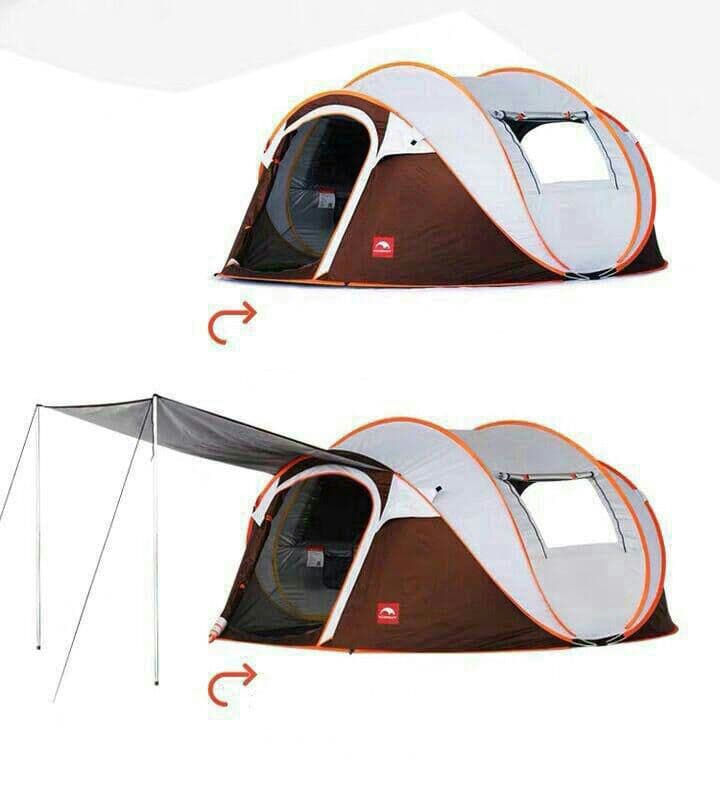 通気性良い簡単設営ワンタッチテント キャンプ アウトドア用品ファミリー5-8人