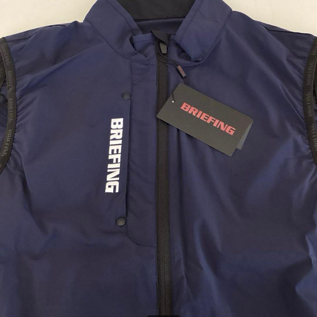 新品　BRIEFING POCKETABLE WIND VEST ネイビーM