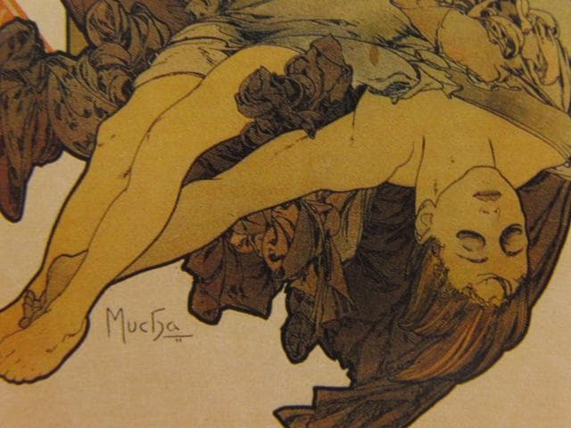 アルフォンス・ミュシャ、〈メディア〉のポスター、希少な画集より