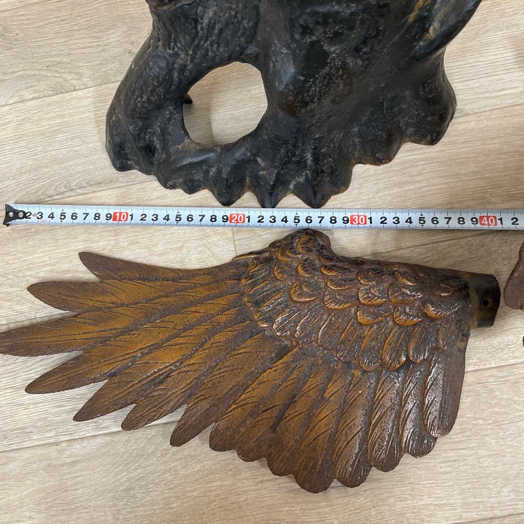 鷹　松　松の木　鳥　ブロンズ　鉄製品　鉄製　銅彫金　彫刻　鳥　アンティーク 金運