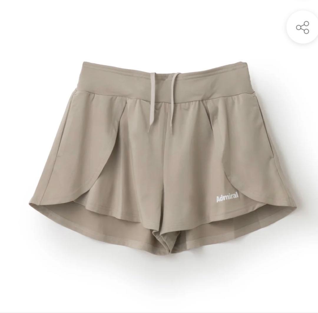 新品 アドミラル 2025秋冬 サイドフラップレイヤードショーツ ベージュ