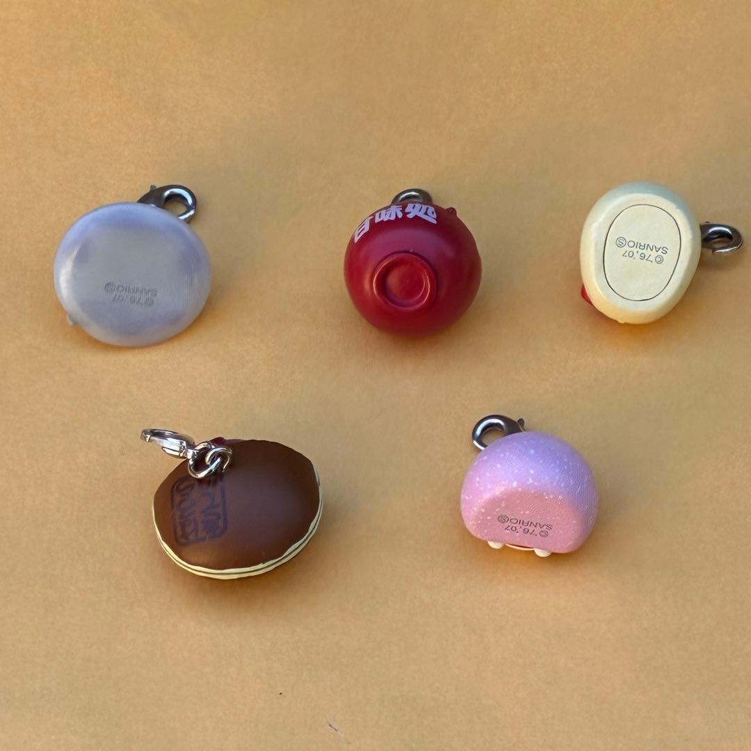 ★激レア★甘味処 ファスナーマスコット 根付★はろうきてぃ 5個セット★キティ