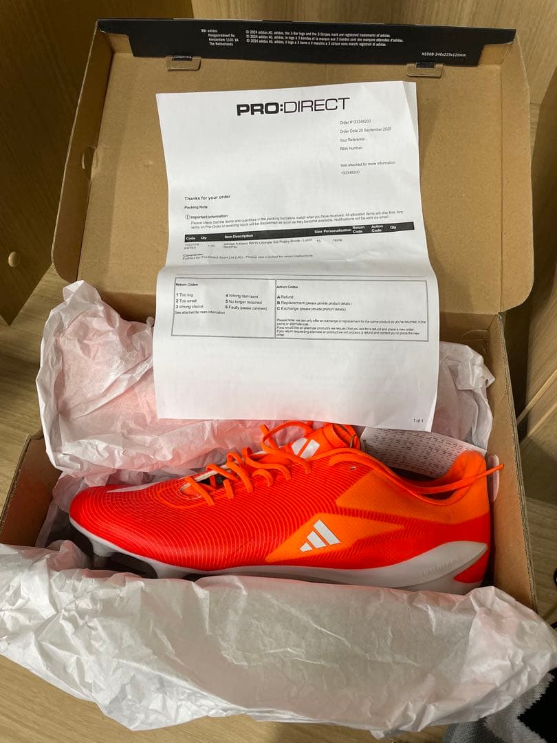 【日本未発売/新品】adidas RS15 Ultimate SG 31.5cm