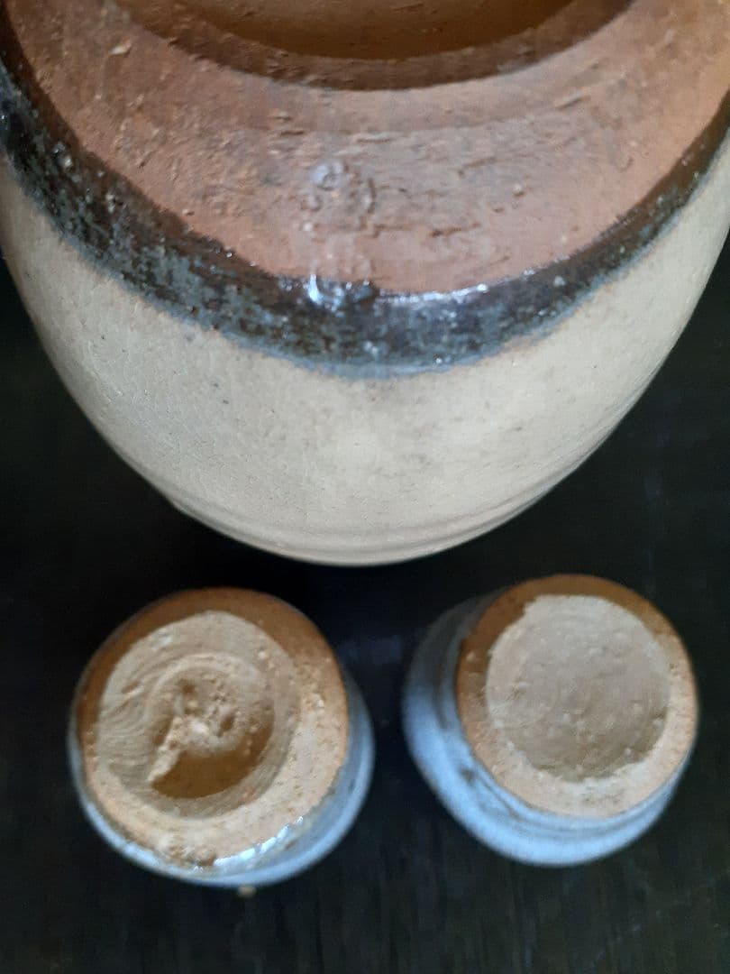 萩焼 12代 田原 陶兵衛作 陶器の酒器セット 木箱付き （徳利・ぐい飲み）