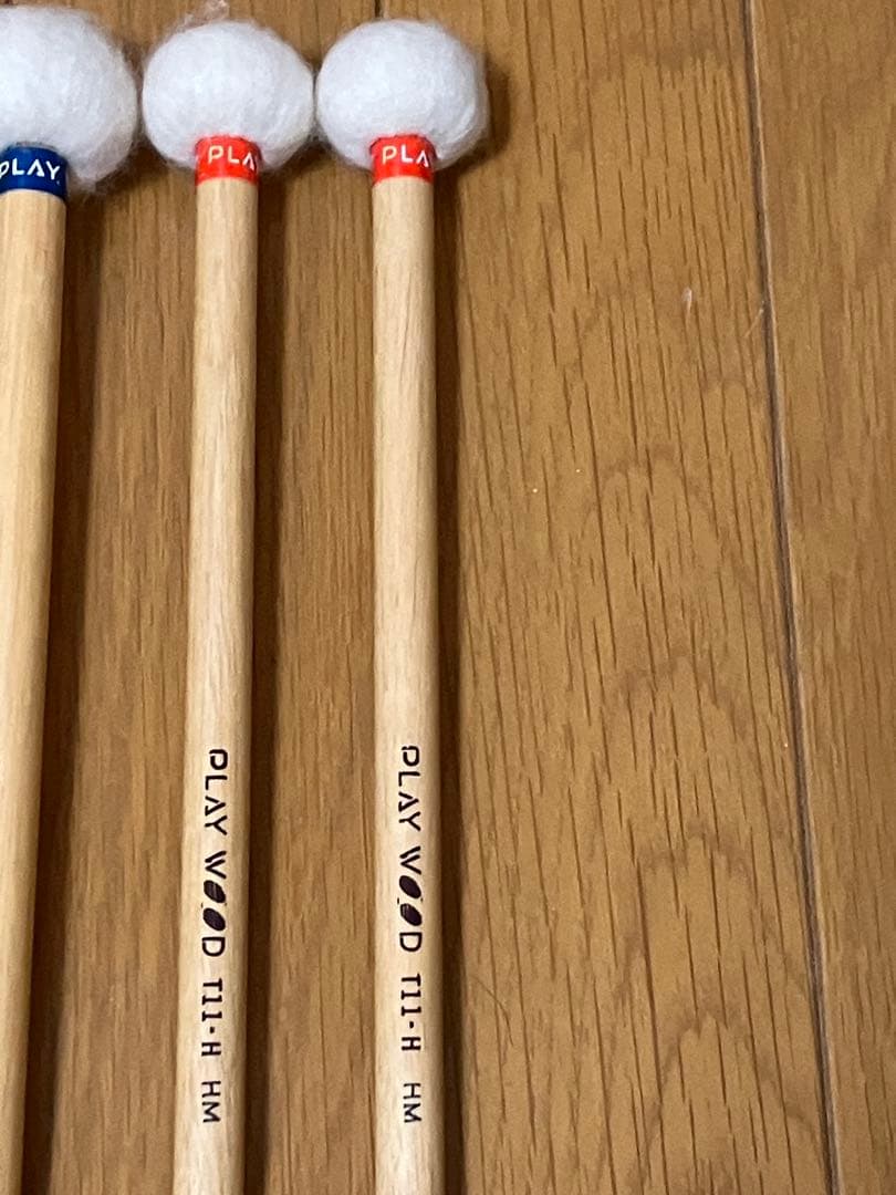 【マジック書込有】ティンパニマレット5組 PLAY WOODプレイウッド