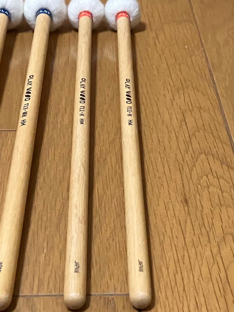 【マジック書込有】ティンパニマレット5組 PLAY WOODプレイウッド