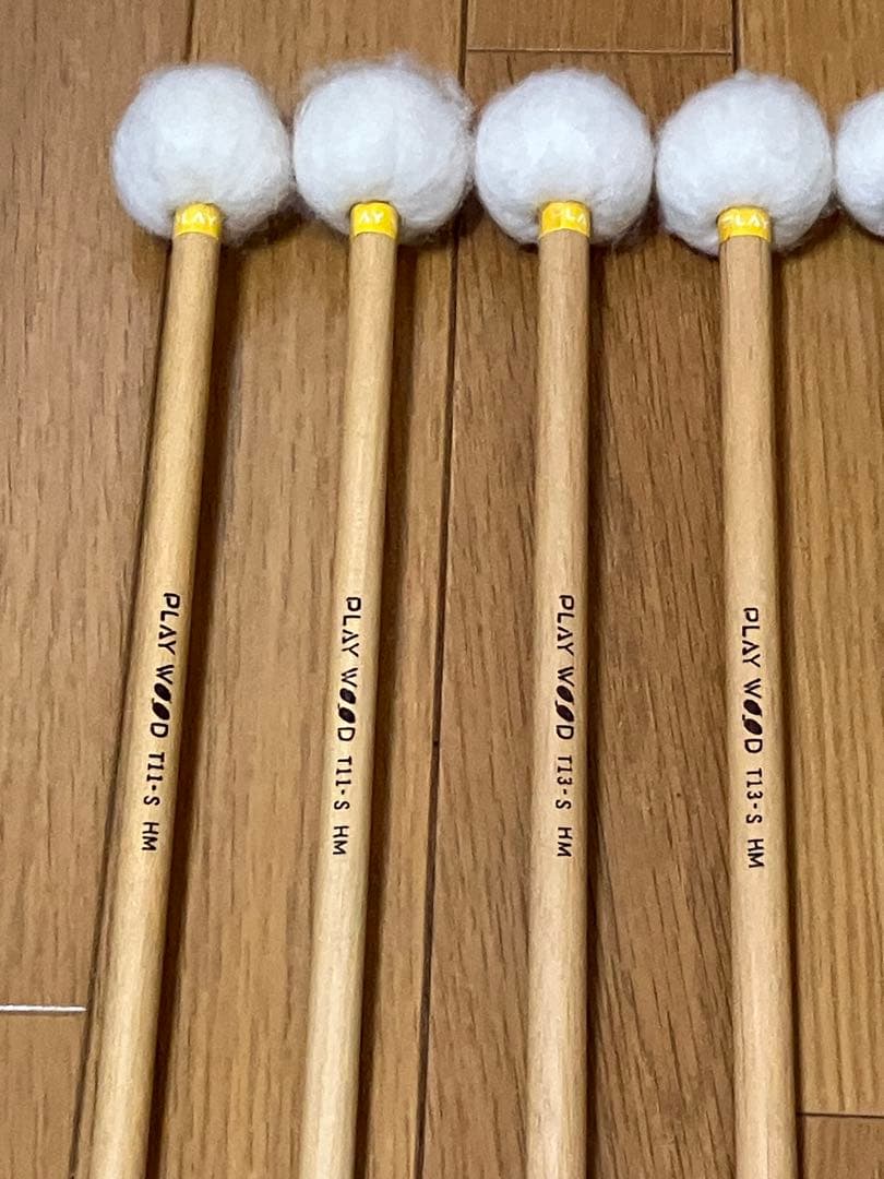 【マジック書込有】ティンパニマレット5組 PLAY WOODプレイウッド