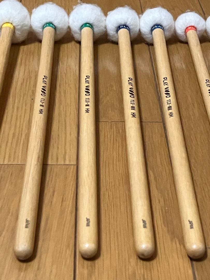 【マジック書込有】ティンパニマレット5組 PLAY WOODプレイウッド