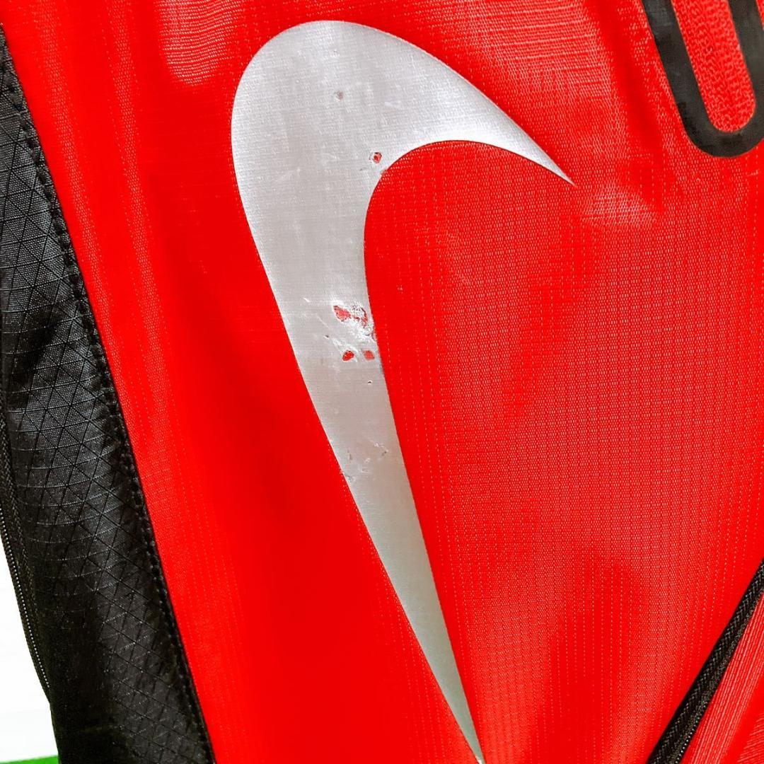 NIKE ゴルフキャディバッグ 9.0型 5分割 レッド 軽量 ポリエステル